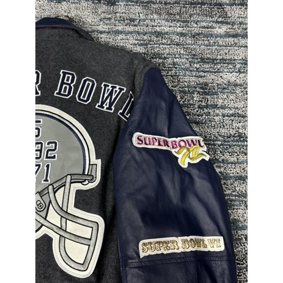 Dallas Cowboys Súper Bowl Champions Varsity Jacket Size L NFL - Picture 10 of 16